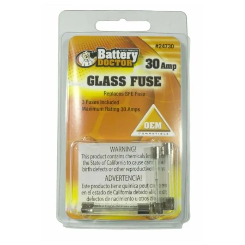 SFE GLASS FUSE - 30A-4PCS PKG